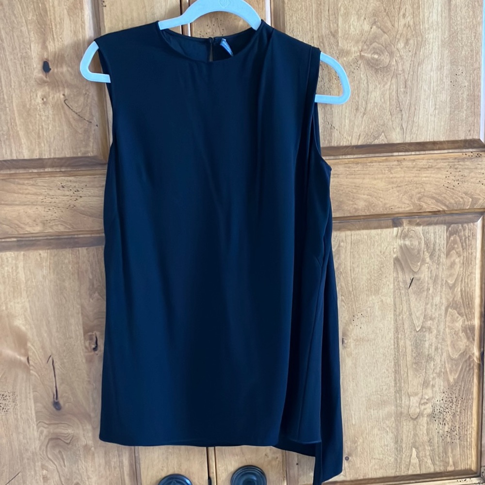 Alexander McQueen Black Blouse with Cape IT 42